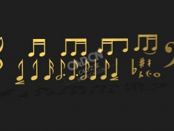 音符C4D模型下载 Musical-Notes 3d model