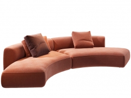 舒适弧形模块沙发4号 (组合沙发)3D模型素材下载Cosy Curve Modular Sofa 4 by MDF Ita