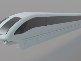 磁悬浮列车C4D模型 transrapid 3d model
