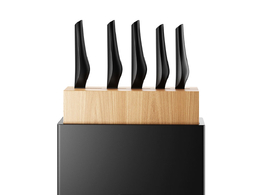 抗菌厨房刀具套装厨房用具3D模型素材下载Anti-bacterial Kitchen Knife Set by Liveon