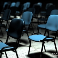 椅子C4D模型：Free Conference chair Cinema 4D Model