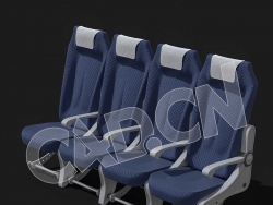 C4D飞机座椅模型 Airplane-Seats 3d model