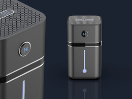 2段式方柱形车载香薰雾化3d模型下载