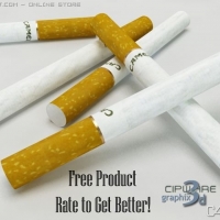 过滤嘴香烟3D模型：Cigarette