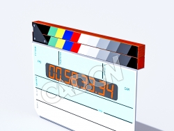 C4D场记板模型 Video Production Pack - Clapperboard