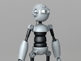 卡通机器人C4D模型 Robot