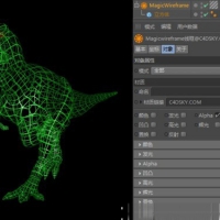 Cinema 4d线框插件汉化版MagicWireframe，支持R12-R14