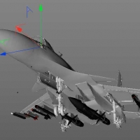 辽宁号舰载机-歼15 3D模型