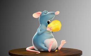卡通老鼠C4D模型 Rat 3d model