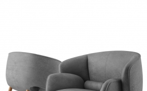 【休闲椅】休闲沙发|扶手椅|单人沙发C4D模型 Fusion Chair by BoConcept