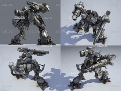 机甲战士 科幻机器人 Turbosquid – Robot MW – 3d model