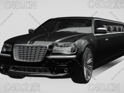 克莱斯勒300c加长豪华汽车2013款C4D汽车模型下载