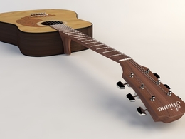 吉它C4D模型 Guitar
