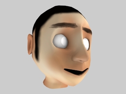 C4D卡通男孩头像模型 Cartoon boy's head