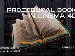 Cinema4D可翻页程序化书籍动画C4D预设资产 强大参数控制兼容多渲染器 完美解决繁琐手动K帧痛点procedural_book_v1.05_r25-2024