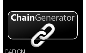 C4D R16插件：快速生成链条C4DZone Chain Generator 1.0 MUS3