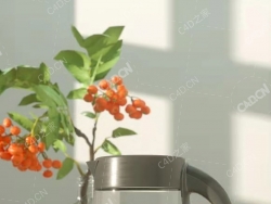 厨房小家电热水壶烧水壶月饼李子水果模型OCTANE渲染