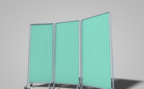 医院医疗器械：医院手术遮挡帘C4D模型 Curtains
