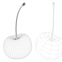 樱桃C4D模型 Cherries