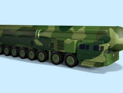 东风41洲际导弹武装车模型