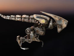 C4D模型 恐龙仿生机械机器人含绑定动画