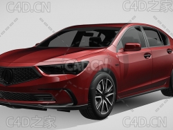 讴歌家用轿车2021款C4D汽车模型下载