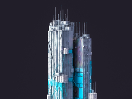 未来科幻赛博朋克高层建筑future architecture-2