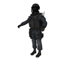 法国宪兵队军人C4D模型 Gign