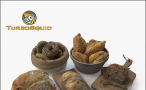 食品模型：烤面包3D模型 Bread Assets by BBB3viz