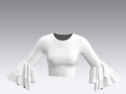 c4d模型女性衣服上衣Sleeves-9