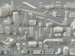 49个工厂车间器械设备模型合集 Cgtrader-Factory Units-part-3 - 49 pieces 3D model