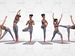 练瑜伽的女孩 Human Engine - Yoga