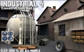 工业车间3D模型 DEXSOFT-GAMES – Industrial 4. model pack