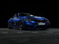 C4D OCTANE蓝色宝马汽车产品渲染模型