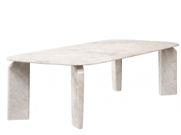 圆形餐桌Exteta品牌餐厅家具3D模型素材下载Giotto Rectangular Table by Exteta