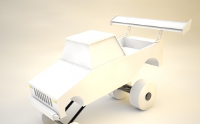 卡车C4D简模 Fliso Truck 3d model