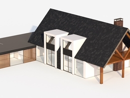 现代化时尚别墅C4D模型 C4D 3D Architecture Modern House