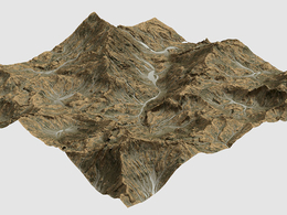 黄色石头山形地貌Bladehill Terrain