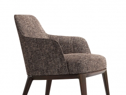 保利弗姆简扶手椅3D模型素材下载Jane Armchair by Poliform