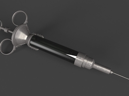 医用注射器C4D模型 syringe 3d model