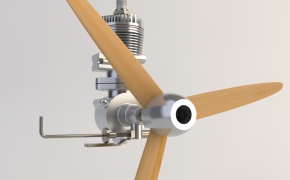 ALKO 引擎C4D模型 3D model and visualization of ALKO engine