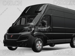 菲亚特汽车ducato杜卡托面包车2017款C4D汽车模型下载