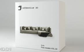 室内家具模型：沙发3D模型合集 Effective 3D – Free models VOL.04: Sofa