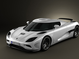 科尼赛克Agera跑车C4D模型 Koenigsegg Agera 2011 3D Model