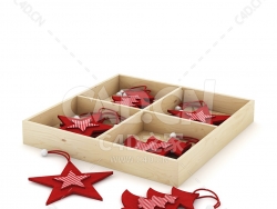 圣诞装饰品盒圣诞树星星挂件 BOX OF CHRISTMAS DECORATIONS 2