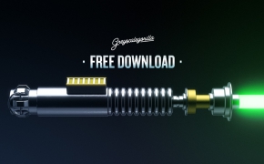 激光剑C4D模型 Light Saber Model From