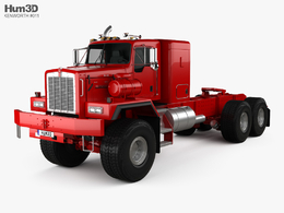 肯沃斯牵引车C4D模型 Kenworth C500 Tractor Truck 2001