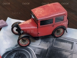 宝马老爷车卡通模型 Cinema 4D Textured BMW 315 Dixie