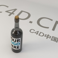木塞酒瓶3D模型 WineBottle