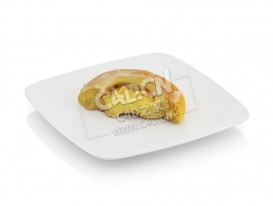 C4D咬过的布丁卷食物模型 Bitten roll with pudding